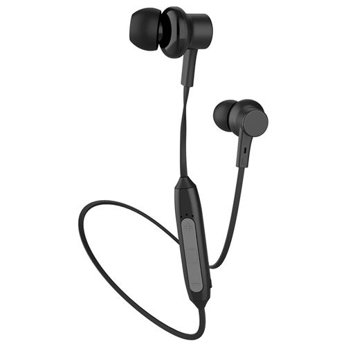 Ecouteurs intra-auriculaires Bluetooth Magn&eacute;tiques T&eacute;l&eacute;commande et Micro Noir