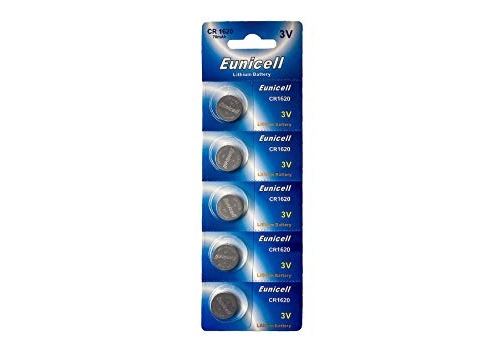 EUNICELL - Lot de 5 PILES Lithium CR1620 3 volts