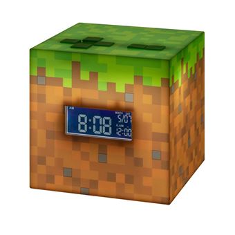 Radio Réveil Minecraft brun/vert