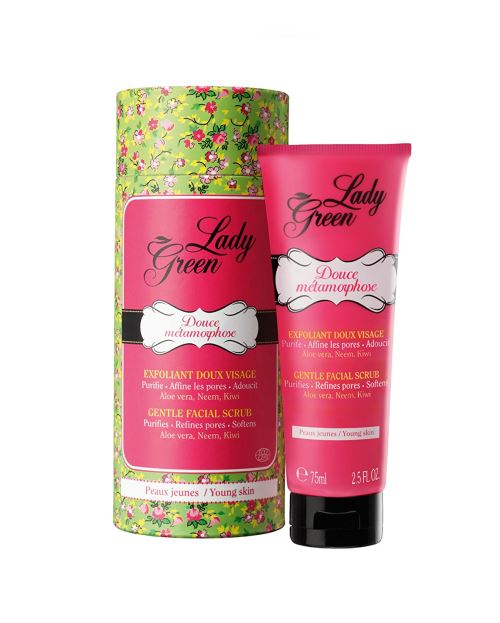 Lady Green Douce Métamorphose Exfoliant Doux Visage Bio Peaux Jeunes 75 ml