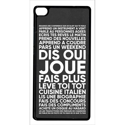 Coque Huawei P8 Joue Motivation Fais Plus Message