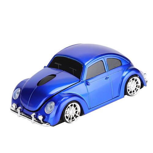 Souris Sans Fil En Forme De Voiture 2.4G 1200Dpi Pour Windows / Mac Os (Bleu)