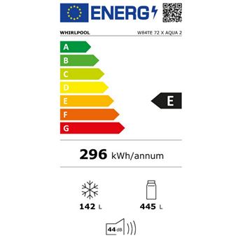 Refrigerateur 2 portes WHIRLPOOL W84TE72XAQUA2