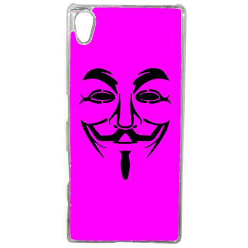 Coque Anonymous Rose Compatible Sony Xperia Z4 Transparent