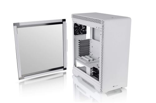 thermaltake thermaltake s500 tg snow edition midi-tower, tempered glass - we noir