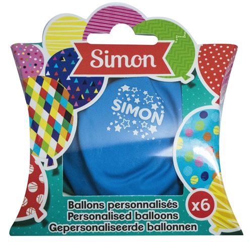 Ballons de baudruche prénom Simon