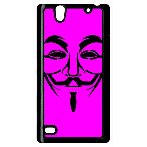Coque Anonymous Rose Compatible Sony Xperia C4 Transparent
