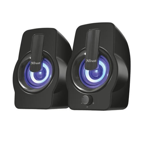 Trust Gemi RGB - Luidsprekers - voor PC - 6 Watt (Totaal) - zwart