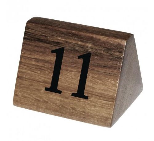 Numéros de table en bois Olympia - x 11 à 20 - - Bois