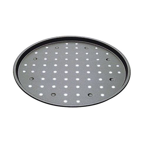 Plat à pizza anti-adhérent perforé 34 cm