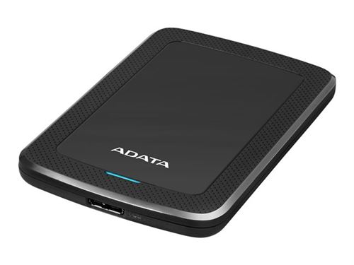 ADATA HV300 - Disque dur - 1 To - externe (portable) - USB 3.1 - AES 256 bits - noir