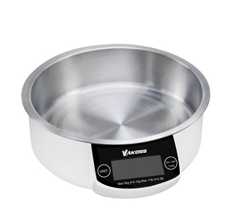 Vakoss balance de cuisine avec bol amovible noir inni wh-5371w