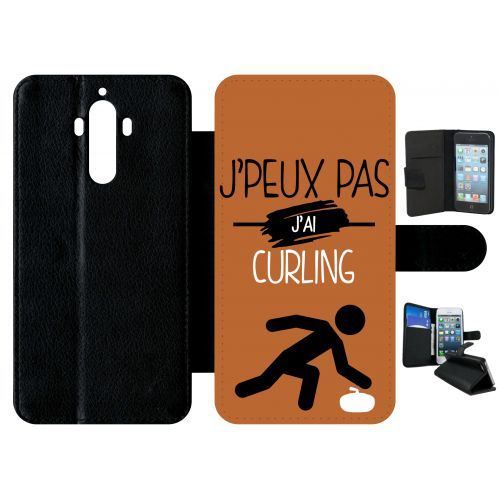 Etui à rabat huawei mate 9 j peux pas j ai curling 7