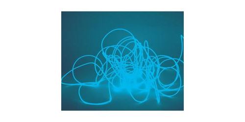 Cordon lumineux 2mm- longueur 2m bleu clair