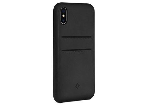 Twelve South RelaxedLeather - Coque de protection pour téléphone portable - cuir véritable - noir