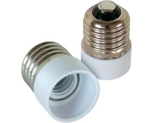 Lot de 2 transformateurs de douille e27-e14 206865