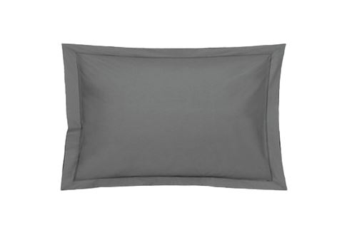 Taie oreiller Percale Acier 65 x 65