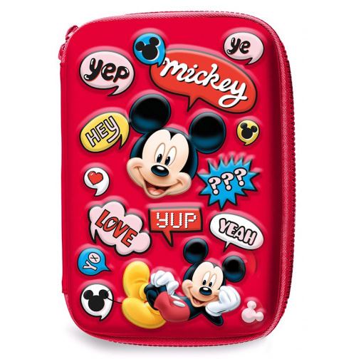 Disney mallette Mickey Mouse junior 14 x 21 cm polyester/EVA rouge