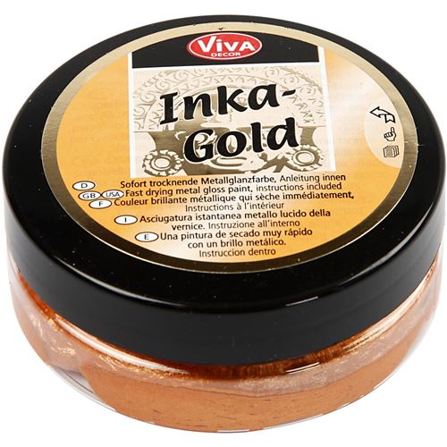 Viva Decor cire brillante Inka-Gold50 ml orange