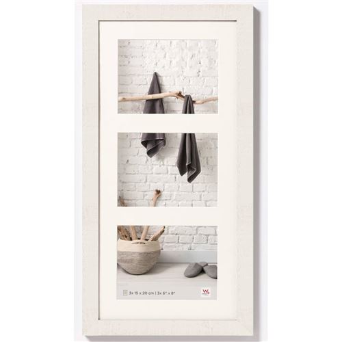 Walther Design Cadre photo Home 3x15x20 cm Blanc polaire