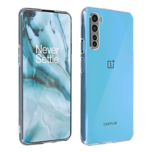 Avizar Coque pour OnePlus Nord Souple et Film Verre Trempé Dureté 9H Transparent Transparent