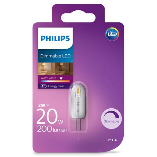 Philips LED 20W G4 WW 12V dim 1BC / 4 Eclairage