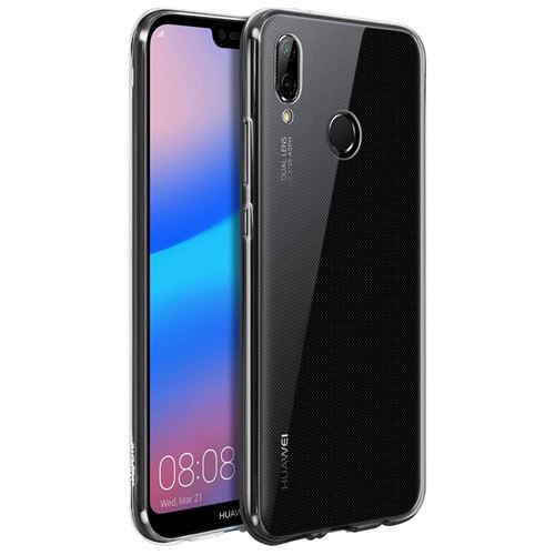 Coque pour huawei p20 lite Coque pour souple silicone gel coin renforcée - transparente