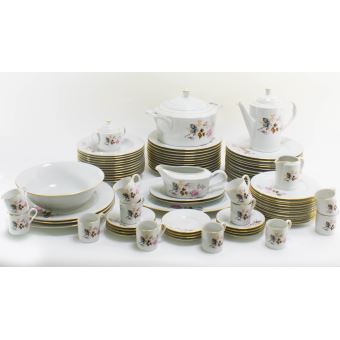 Service De Table Vaisselle En Porcelaine De Baviere Pour 12