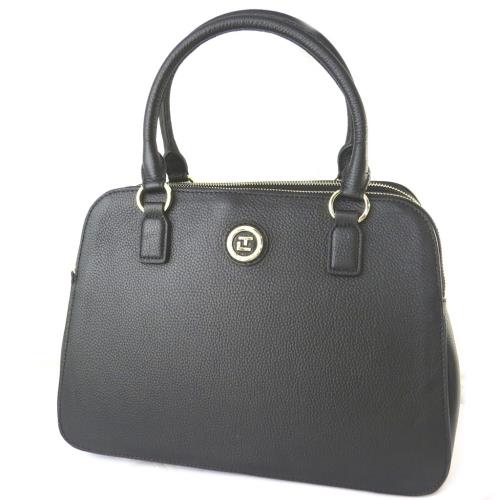 Sac cuir 'Ted lapidus' noir (3 comparti... [N7704]