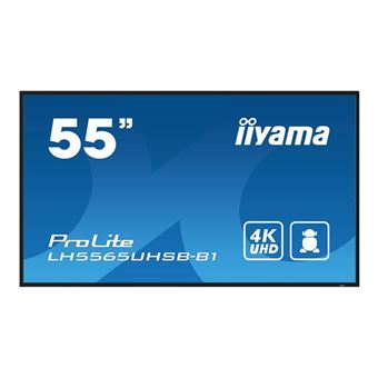 iiyama ProLite LH5565UHSB-B1 - Classe de diagonale 55" (54.6" visualisable) écran LCD rétro-éclairé par LED - signalisation numérique - Android - 4K UHD (2160p) 3840 x 2160 - noir - 1