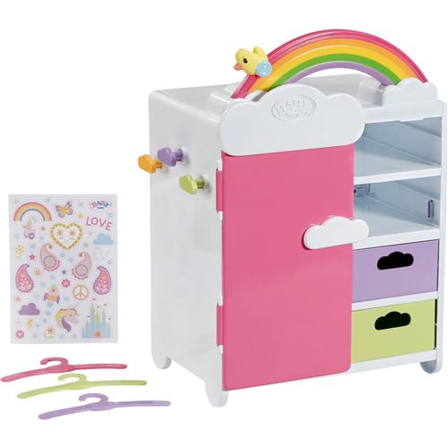 Non Communiqué Baby Born Armoire Arc-En-Ciel Pour Poupées