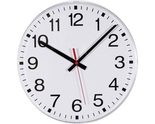 EUROTIME 55000 radiopiloté(e) Horloge murale 300 mm blanc