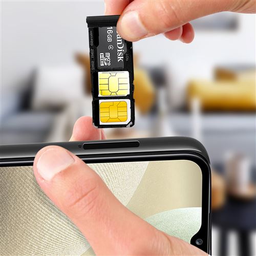 Tiroir Carte SIM pour Samsung Galaxy A12 2x Nano SIM et Micro SD