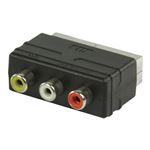 Valueline - Adaptateur audio/vidéo - S-Vidéo / vidéo composite / audio -  SCART mâle pour 4 broches mini-din, phono RCA x 3 femelle - noir - Câbles  vidéo - Achat & prix