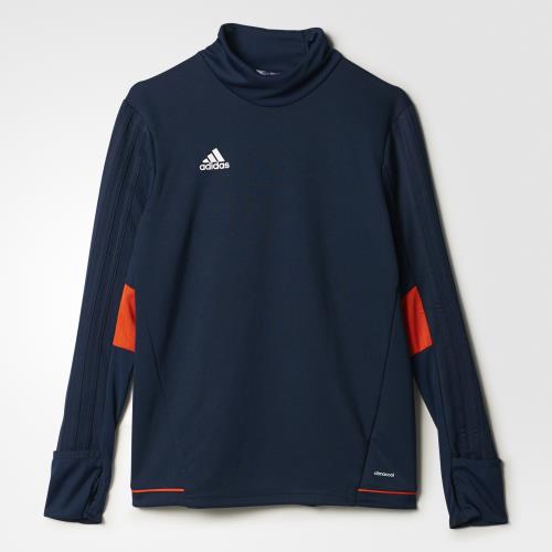 Adidas - Training top junior adidas Tiro17 - 7/8 ans - bleu marine/orange brique/blanc
