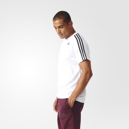 Adidas - T-shirt adidas D2M 3-Stripes - L - blanc