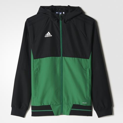 Adidas - Veste de présentation junior adidas Tiro 17 - 13/14 ans - noir/vert/blanc
