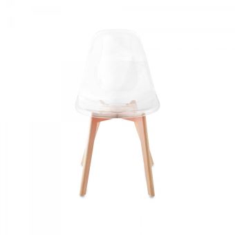 Gasoline Transparente Avec Chaise Scandinave En D'hêtre Pieds Bois fb6gy7Y