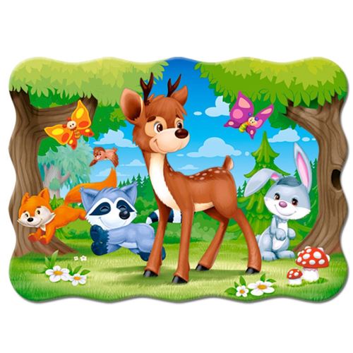 Puzzle 30 pièces : Un cerf et ses amis Castorland