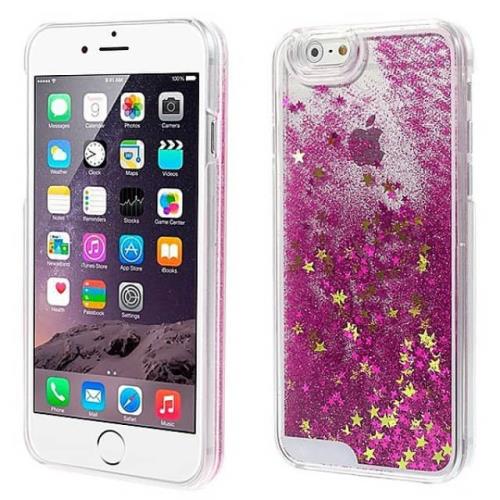 Coque Rigide Paillette IPHONE 6 Liquide Eau Sable Etoile Protection (ROSE)