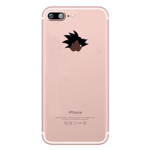 Coque Silicone IPHONE 7 PLUS (+) Sangoku Transparente Fun APPLE Tête Dragon Ball Pomme Manga Protection Gel Souple