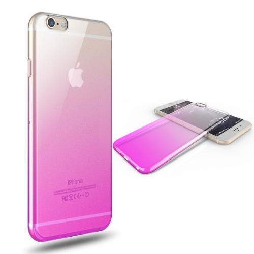 Coque Silicone Dégradé IPHONE 5/5S/SE Bi-color Souple Gel Protection (ROSE)