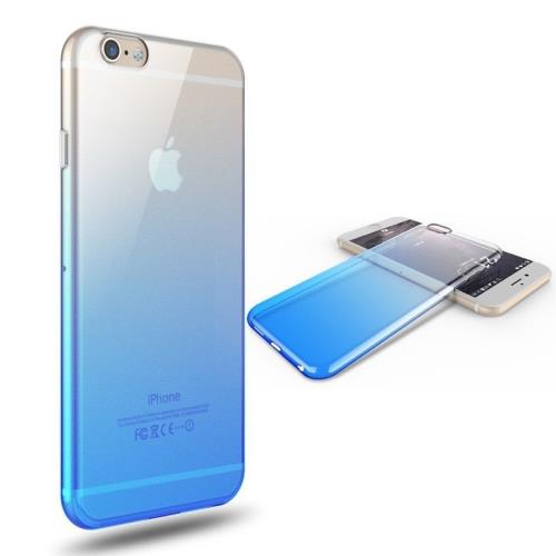 Coque Silicone Dégradé IPHONE 5/5S/SE Bi-color Souple Gel Protection (BLEU)