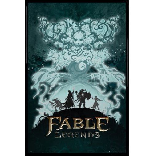 Poster Encadré: Fable - White Lady (91x61 cm), Cadre Plastique, Noir
