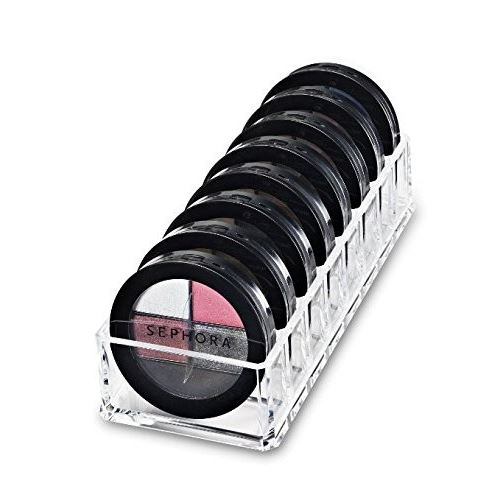 Organisateur compact de palettes de maquillage 8 compartiments