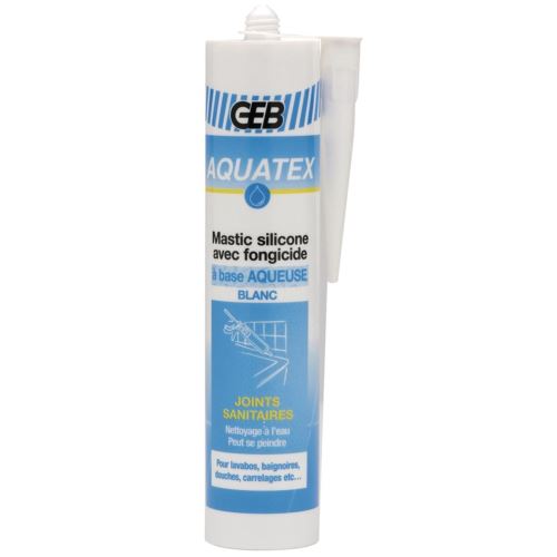 Mastic silicone Aquatex blanc (cartouche 310ml)