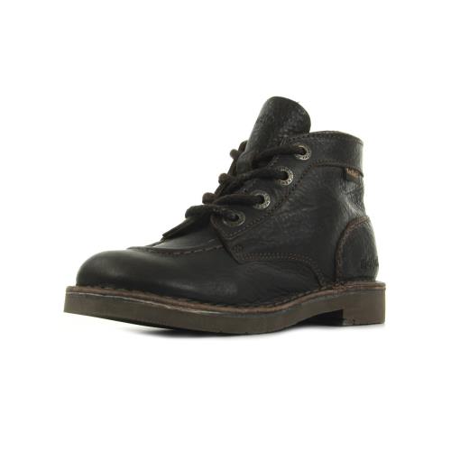 Bottines Kickers Kick Col Marron Fonce Perm Marron
