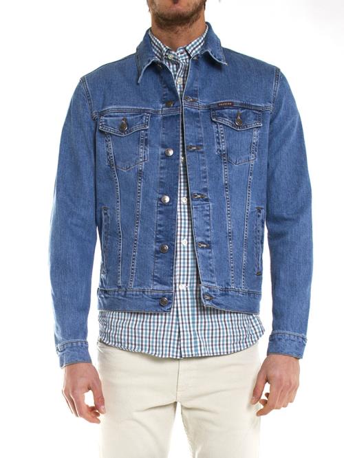 Carrera Jeans - Blouson Jeans 4500970A pour homme, tissu extensible, taille normale, manche longue - M - Bleu