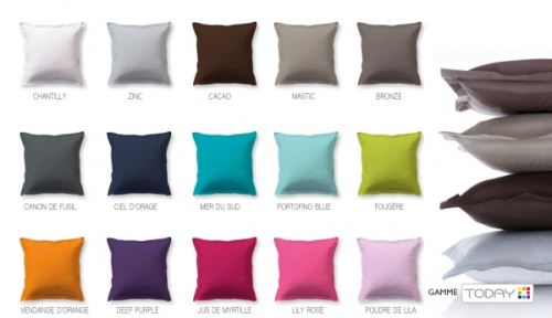 Drap plat 240x300cm MASTIC 100% Coton57fils (15 Coloris)