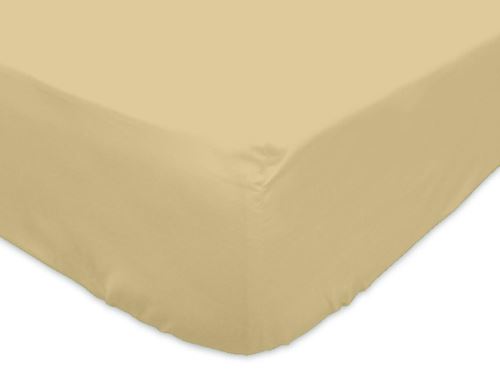 Drap housse JERSEY taupe en coton 90x190 cm par Soleil d'ocre